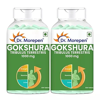 Dr Morepen Gokshura 1000Mg Tablets (60tab, Pack of 2)