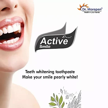 Dr Morepen Active Smile Charcoal Toothpaste (100g, Pack of 4)