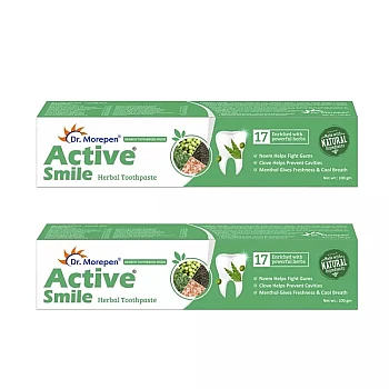 Dr Morepen Active Smile Herbal Toothpaste (100g, Pack of 2)