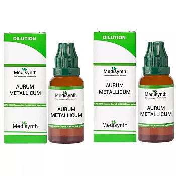 Medisynth Aurum Metallicum 10M CH (30ml, Pack of 2)