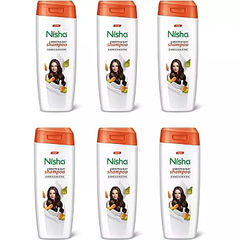 Nisha Almond & Olive Actives Shampoo (75ml, Pack of 6)