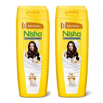 Nisha Egg Protein Shampoo (180ml, Pack of 2)