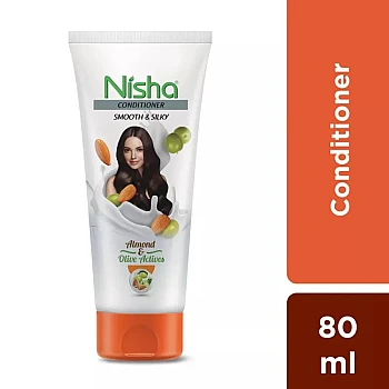 Nisha Almond & Olive Actives Conditioner (Tube) (80ml, Pack of 2)