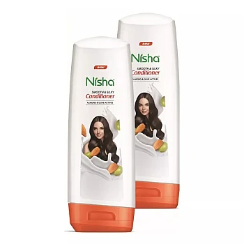 Nisha Almond & Olive Actives Conditioner (Bottle) (80ml, Pack of 2)