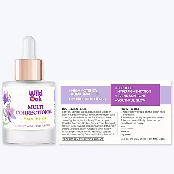 Wild Oak Multi Correctional Face Elixir (20ml)