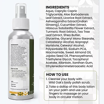 Wild Oak Australian Tea Tree Deep Hydra Body Lotion (100ml)