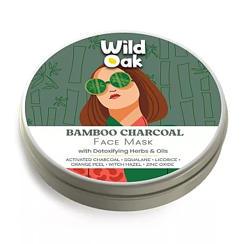 Wild Oak Bamboo Charcoal Face Mask (100g)