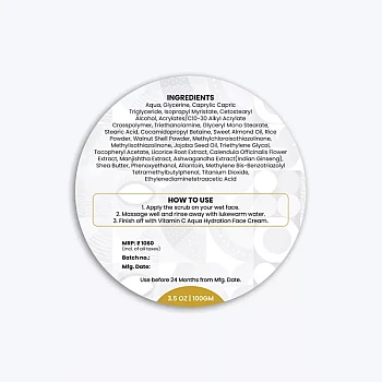 Wild Oak Korean Rice Radiant Glow Face Scrub (100g)