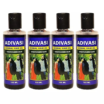 Adivasi Herbal Hair Oil (100ml, Pack of 4)