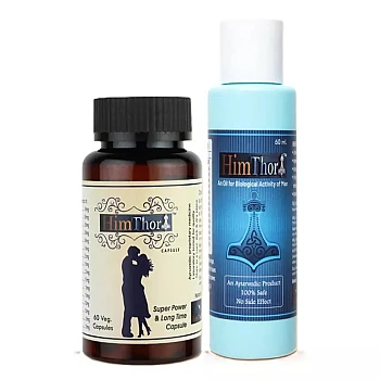 Himthor Shilajit capsule And Massage Oil (60caps + 60ml) (1Pack)