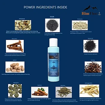 Himthor massage oil And shilajit Resin (60ml + 20gm) (1Pack)