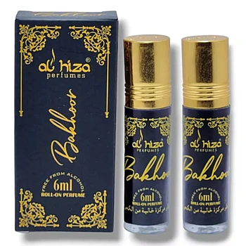 Al Hiza Perfumes Bakhoor Roll-on Perfume Free From Alcohol (6ml, Pack of 2)