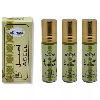 Al Hiza Perfumes Aseel Roll-on Perfume Free From Alcohol (6ml, Pack of 3)