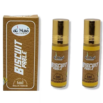 Al Hiza Perfumes Biscuit Parle Roll-on Perfume Free From Alcohol (6ml, Pack of 2)