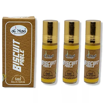 Al Hiza Perfumes Biscuit Parle Roll-on Perfume Free From Alcohol (6ml, Pack of 3)