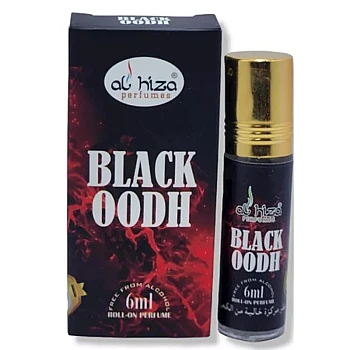 Al Hiza Perfumes Black OODH Roll-on Perfume Free From Alcohol (6ml)