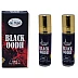 Al Hiza Perfumes Black OODH Roll-on Perfume Free From Alcohol (6ml, Pack of 2)