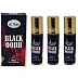 Al Hiza Perfumes Black OODH Roll-on Perfume Free From Alcohol (6ml, Pack of 3)
