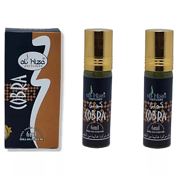 Al Hiza Perfumes Cobra Roll-on Perfume Free From Alcohol (6ml, Pack of 2)