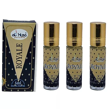 Al Hiza Perfumes Royale Roll-on Perfume Free From Alcohol (6ml, Pack of 3)