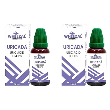 Wheezal Uricada Uric Acid Drops (30ml, Pack of 2)
