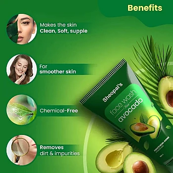 Sheopals Face Wash With Avocado (100ml)