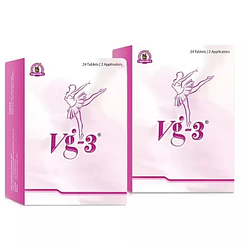 Dharmanis International Vg-3 Tablets For Women (With 2 Applicators) (24tab, Pack of 2)