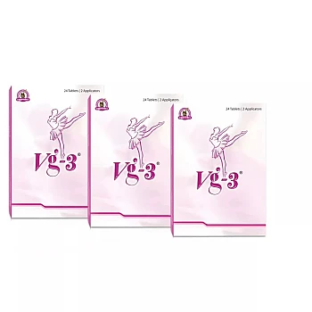 Dharmanis International Vg-3 Tablets For Women (With 2 Applicators) (24tab, Pack of 3)