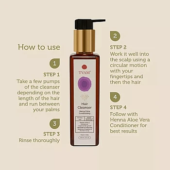 Tvam Hair Cleanser Henna Extra Conditioning (200ml)