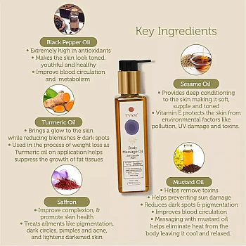 Tvam Body Massage Oil Anti-Cellulite Maya (200ml)