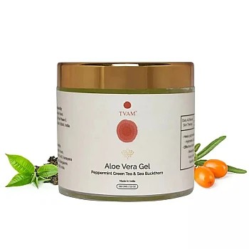 Tvam Aloe Vera Gel Peppermint Green Tea & Sea Buckthorn (100g)