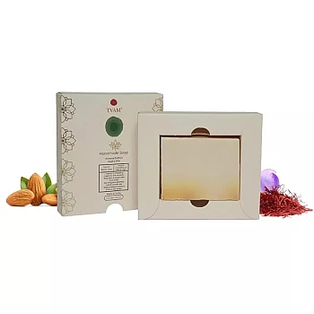 Tvam Handmade Soap Almond Saffron Goats Milk (100g)