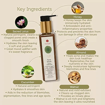 Tvam Face Wash Almond Honey Scrub (200ml)