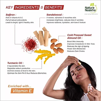 Nature Nuskha Skin Fitness Real Kumkumadi Oil (25ml)