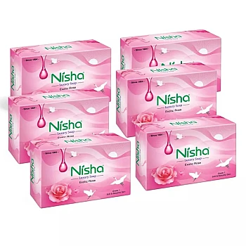 Nisha Luxury Soap Exotic Rose (100g, Pack of 6)