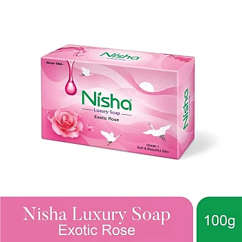 Nisha Luxury Soap Exotic Rose (10g, Pack of 10)