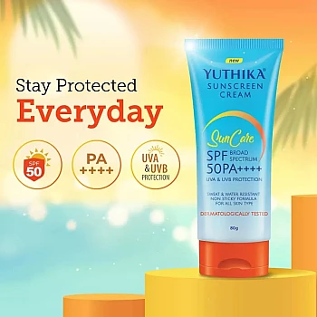Yuthika Sunscreen Spf 50 Pa++++ Cream (80g)
