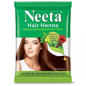 Neeta Hair Henna Mehndi Powder Natural Brown (50g, Pack of 6)