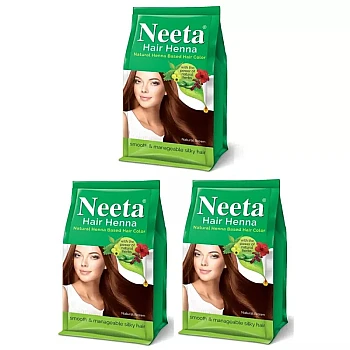 Neeta Hair Henna Mehndi Powder Natural Brown (125g, Pack of 3)