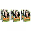 Nisha Creme Hair Color 1.0 Natural Black (Colorant 20g + Developer 20ml) (1Pack, Pack of 6)