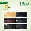Nisha Creme Hair Color 1.0 Natural Black (Colorant 20g + Developer 20ml) (1Pack, Pack of 6)