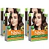 Nisha Creme Hair Color 3.0 Dark Brown (Colorant 20g + Developer 20ml) (1Pack, Pack of 4)