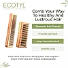 Ecotyl Neem Wood Comb Detangling Comb & Shampoo Comb (2pcs)