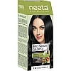 Neeta Pro Fashion Color Kit 1.0 Natural Black (Developer Bottle 50ml + Hair Colorant Tube 50g) (1Kit)