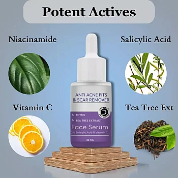 Dermistry Anti Acne Foaming Face Wash + Anti Acne Face Sercum (150ml + 30ml) (1Pack)