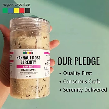 Organix Mantra Kannauj Rose Serenity Bath Salt (600g)