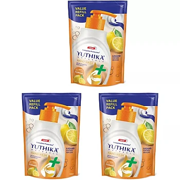 Yuthika Handwash Lemon Refill (180ml, Pack of 3)