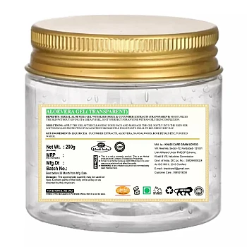 Khadi Care Aloevera Gel (Transparent) (200g, Pack of 2)