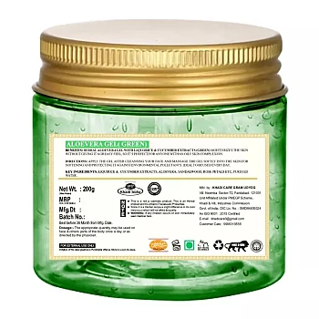 Khadi Care Aloevera Gel (Green) (200g, Pack of 2)