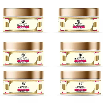 Khadi Care Herbal Fairness Cream (50g, Pack of 6)